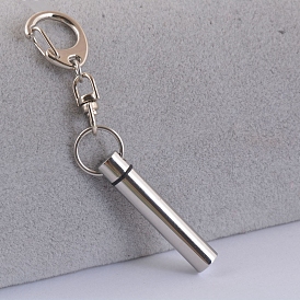 316L Stainless Steel Keychain, with Urn Ashes