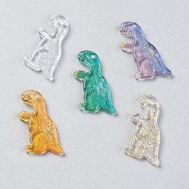 Acrylic Pendants, Glitter Powder, Dinosaur