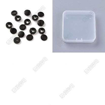 Plastic Furniture Fence Screw Hole Plug, with Flip Top Cap, Round