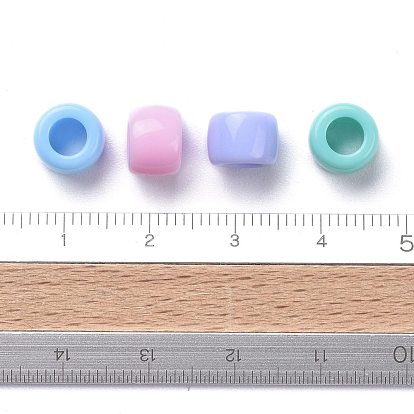 Opaque Acrylic Beads, Donut