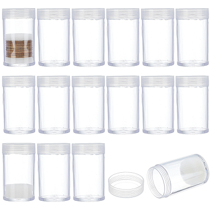 Коллекции пластиковых монет в колоннах, с губкой, бутылки для хранения монет