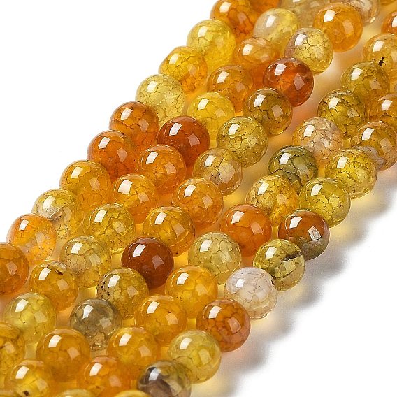 Естественно дракон жил агата круглый шарик нити, окрашенные