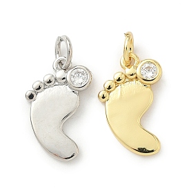 Кулон из циркония, нога, долговечный, без кадмия и без свинца, стойки покрытие, с целью перехода в кольце