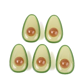 Акриловые бусины, имитирующие желеобразную текстуру, авокадо