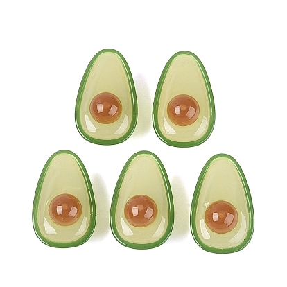 Акриловые бусины, имитирующие желеобразную текстуру, авокадо