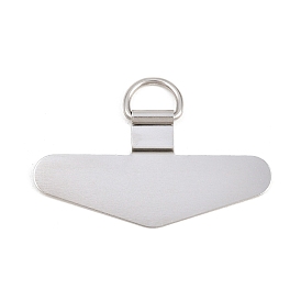 201 Нашивка на ремешок для мобильного телефона из нержавеющей стали, Запасная часть соединителя ремешка для телефона, вкладка для безопасности сотового телефона, треугольные