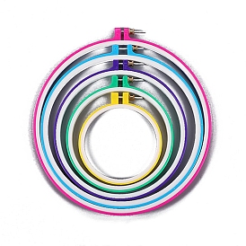 Plastic Embroidery Hoops, Embroidery Circle Cross Stitch Hoops, for Sewing, Needlework and DIY Embroidery Project