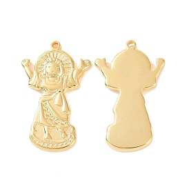 Ion Plating(IP) 304 Stainless Steel Pendants, Virgin Mary Charms, Religion