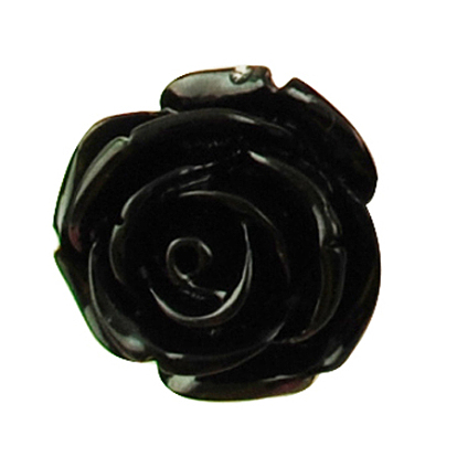 Cabochons en résine opaque, fleur