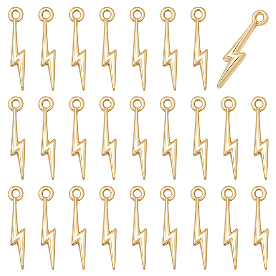 30 латунные подвески шт., удар молнии, без кадмия, без никеля и без свинца
