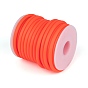 Synthetic Rubber Cord, Hollow, with White Plastic Spool