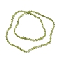 Natural Peridot Beads Strands, Grade A, Chip