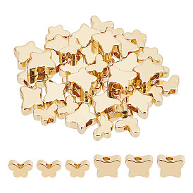 40шт 2 стиль латунные бусины, бабочка