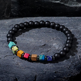 2024 Trendy Matte Bracelet with Emperor Glass Beads, Men's Fashion Accessory.