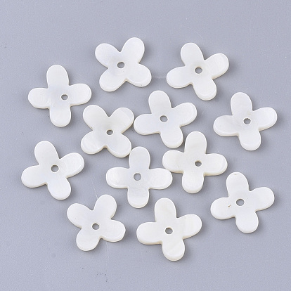 Perles de coquille d'eau douce, fleur