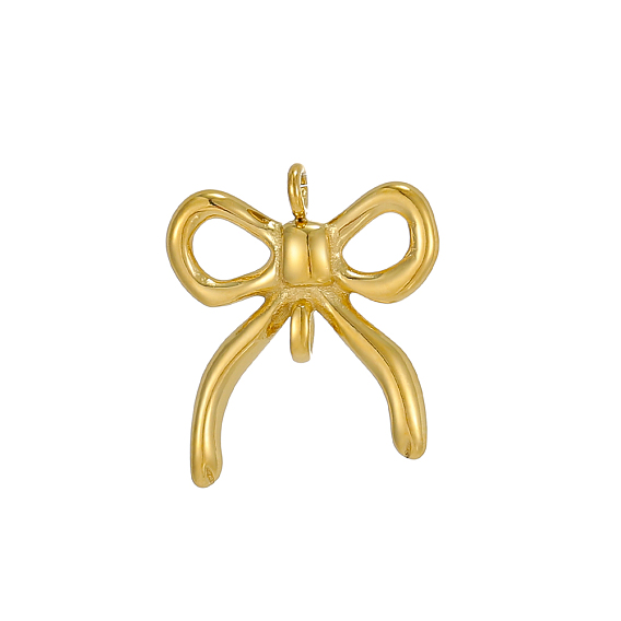 304 подвески из нержавеющей стали, бантом прелести, ионное покрытие (ip)