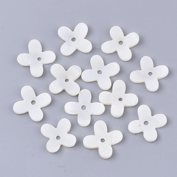 Perles de coquille d'eau douce, fleur