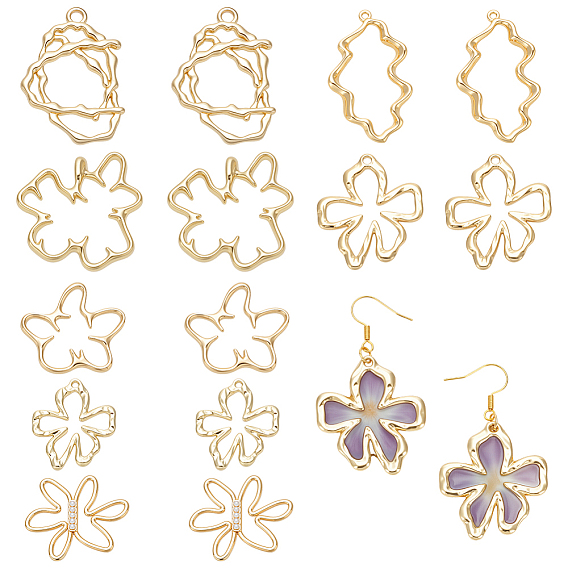 14шт. 7 стили наборы для самостоятельного создания цветов, включая пластиковые многожильные звенья ccb и подвеску