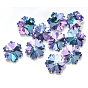 Glass Charms, DIY Accessories for Jewelry Making, Faceted Snowflake