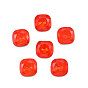K9 Glass Rhinestone Cabochons, Pointed Back & Back Plated, Faceted, Square