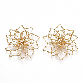 Латунь филигрань столяры ссылки, цветок, без никеля 