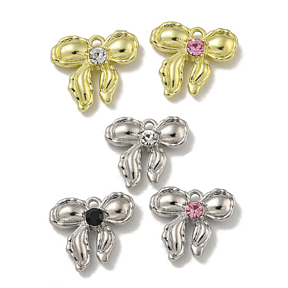 Стойки обшивки кулон сплава, со стразами, без свинца и без кадмия, бантом