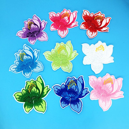 Computerized Embroidery Cloth Sew On Patches, Costume Accessories, Flower