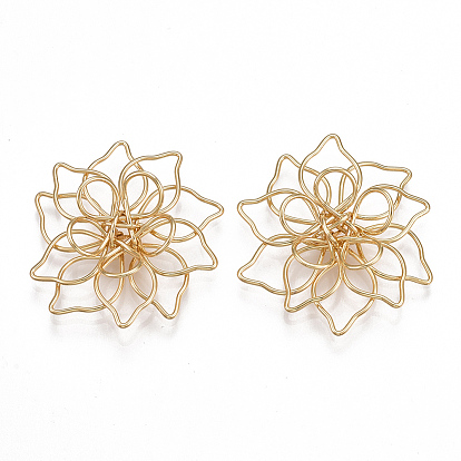 Латунь филигрань столяры ссылки, цветок, без никеля 