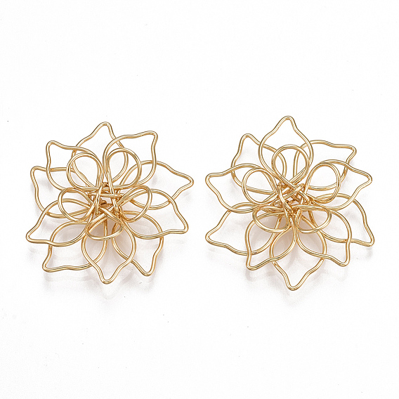 Латунь филигрань столяры ссылки, цветок, без никеля 