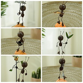 Décorations d'affichage de fourmis personnalisées en résine, pour la décoration du salon à la maison