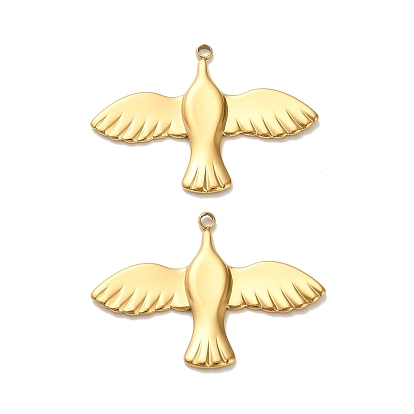 304 подвески из нержавеющей стали, птица, ионное покрытие (ip)