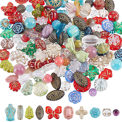 1Set DIY Bracelets Making Kits, include Mixed Shape Plastic Beads, Elastic Crystal Rope