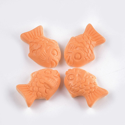 Resin Decoden Cabochons, Fish Biscuits, Imitation Food