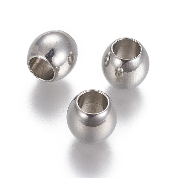 201 Stainless Steel Beads, Barrel