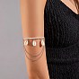 Bracelet de bras en perles de plastique, bracelet de bras avec breloques en coquillages naturels
