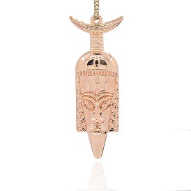 Alloy Big Big Pendants, Long-Lasting Plated, Gangster King Pharaoh Pendant, 73x26x8mm, Hole: 2.5mm