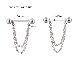 304 штанги из нержавеющей стали с цепями, цвет нержавеющей стали