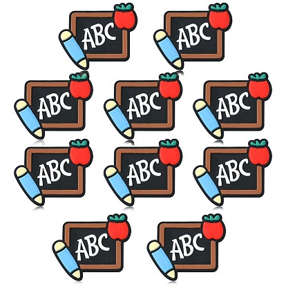 10шт. мультяшные буквы на доске силиконовые фокусные бусины