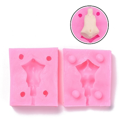 Silicone Body Mold Fondant, for DIY Cake Fondant, Epoxy Resin, Doll Making, Polymer Clay Mould Supplies