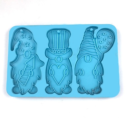 Подвески своими руками из пищевого силикона, формы для литья смолы, для уф-смолы, изготовление изделий из эпоксидной смолы, синие, на Рождество