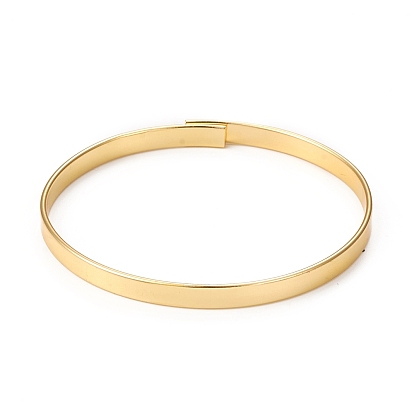 Classic Rack Plating Brass Bangles for Women Men, Long-Lasting Plated, Cadmium Free & Lead Free