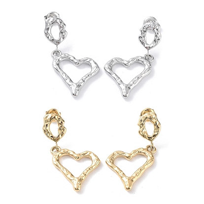 304 из нержавеющей стали болтаться серьги, полые сердца