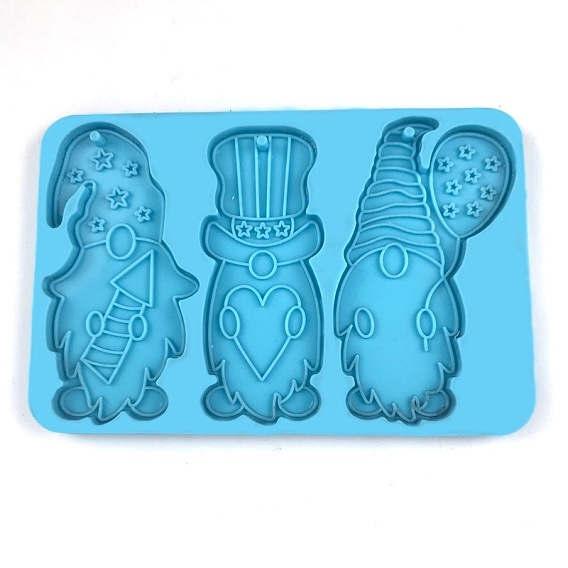 Подвески своими руками из пищевого силикона, формы для литья смолы, для уф-смолы, изготовление изделий из эпоксидной смолы, синие, на Рождество