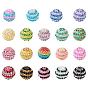 38pcs 19 Farben Harz Strass Perlen-Sets, Runde