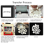 3D Polyurethane Heat Transfer Vinyl Sheets, Foaming HTV Press Film, Iron on Vinyl for T-Shirt Clothes Bag