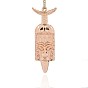 Alloy Big Big Pendants, Long-Lasting Plated, Gangster King Pharaoh Pendant, 73x26x8mm, Hole: 2.5mm