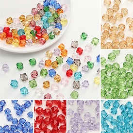 Transparent Acrylic Beads, Faceted