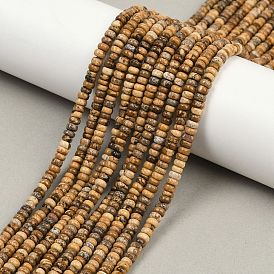 Естественного изображения яшмы бисер нитей, рондель