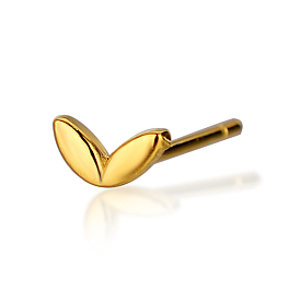 925 стерлингового серебра серьги стержня, лист