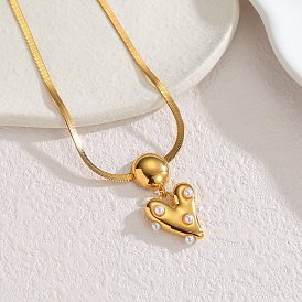 Подвески в виде сердца из нержавеющей стали ко Дню святого Валентина, белые